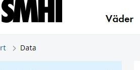 Skärmdump SMHI nationella emmissionsdatabasen