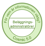 En stämpel som visar att informationen är viktig för Beläggningsadministratörer