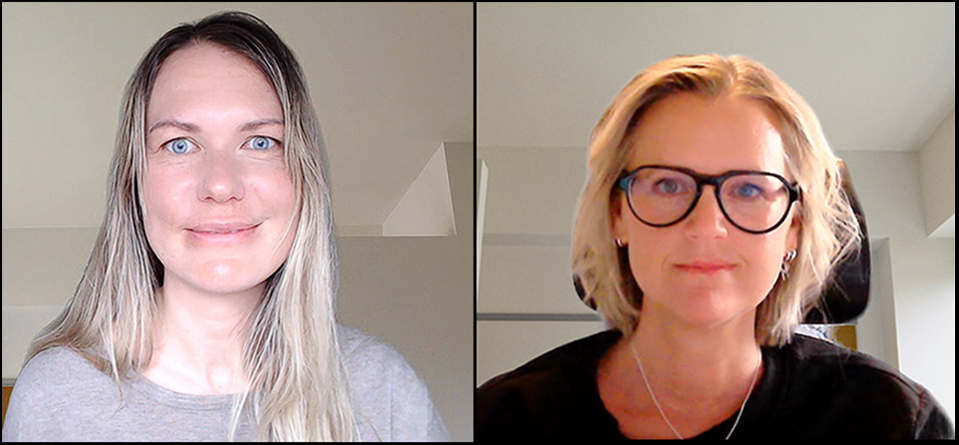 Marike Grinde och Sandra Cedervall på 1177 e-tjänster