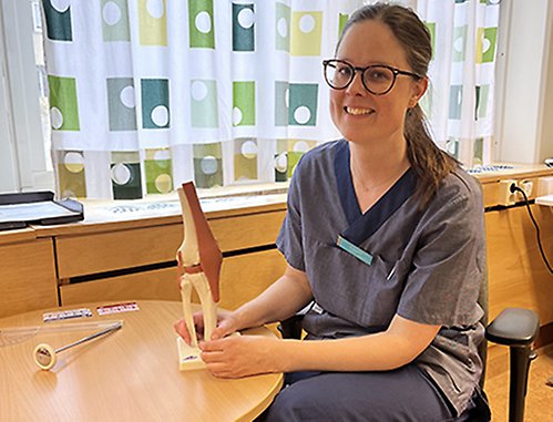Anneli Olsson, fortbildningssamordnare för primärvårdens fysioterapeuter.